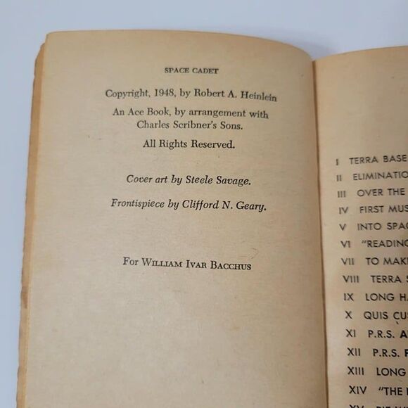 Robert Heinlein Lot of 2 Vtg PB Space Cadet 1948 + The Green Hills of Earth 1951 - Picture 7 of 9